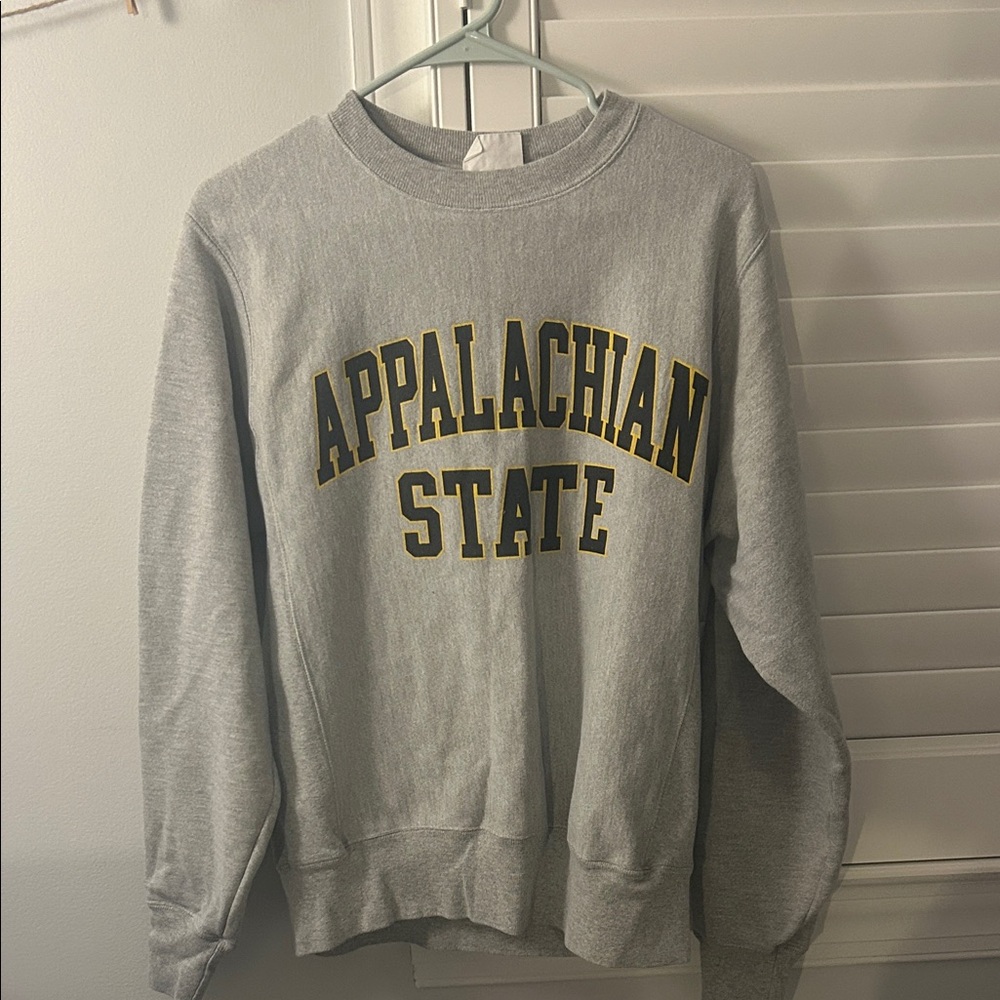 Champion Gray Appalachian State Crewneck Sweater